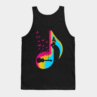 Music Ukulele Player Tank Top